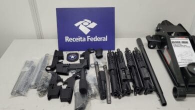Receita Federal apreende peças para montagem de 30 fuzis em Viracopos