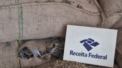 Receita Federal apreende 832 kg de cocaína escondidos em carga de café no Porto de Santos
