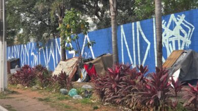 Barracas ocupadas por usuários de drogas crescem às margens da Marginal Pinheiros e preocupam motoristas