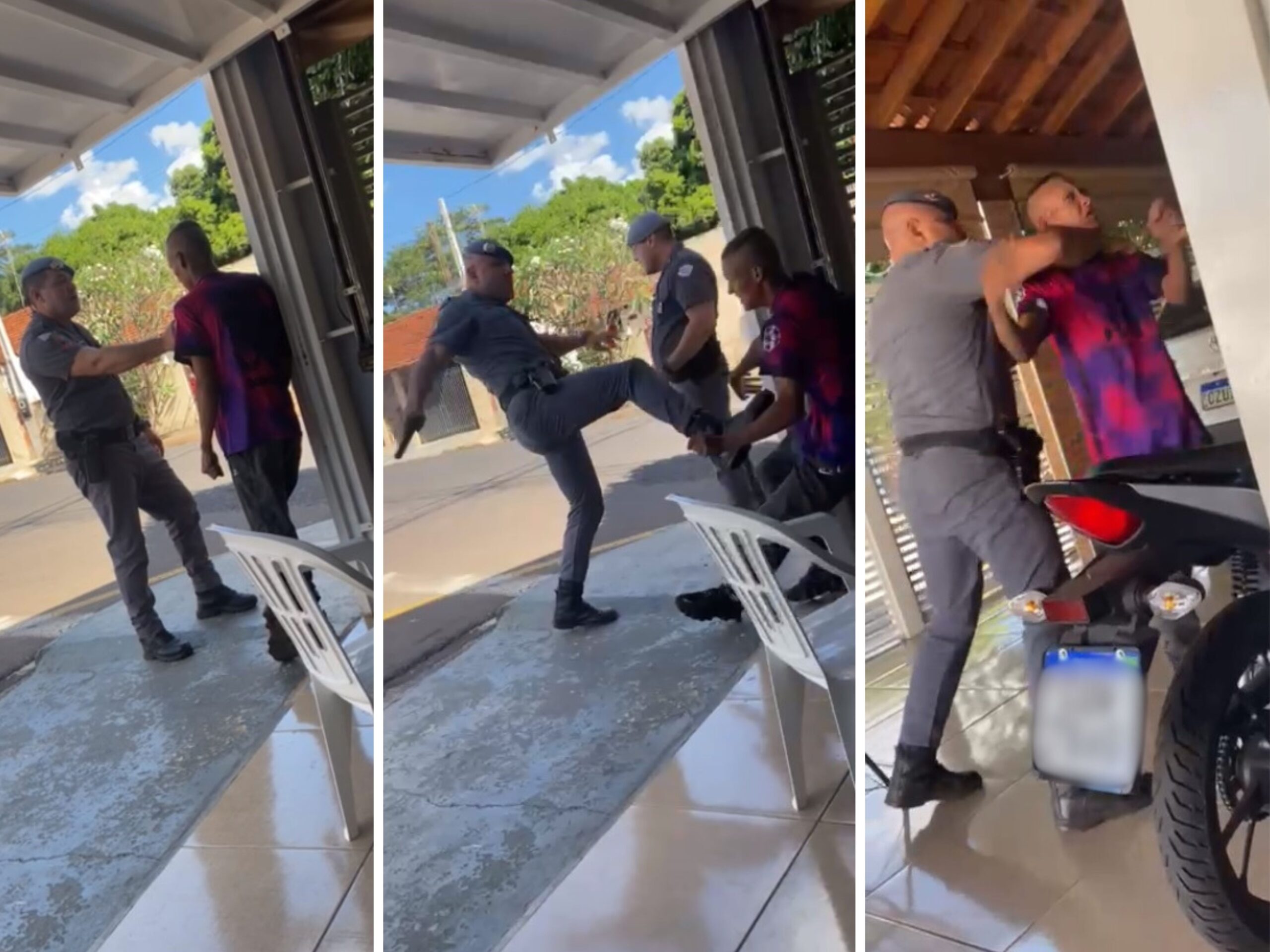 Vídeo: PMs são flagrados agredindo homem durante abordagem em José Bonifácio (SP)