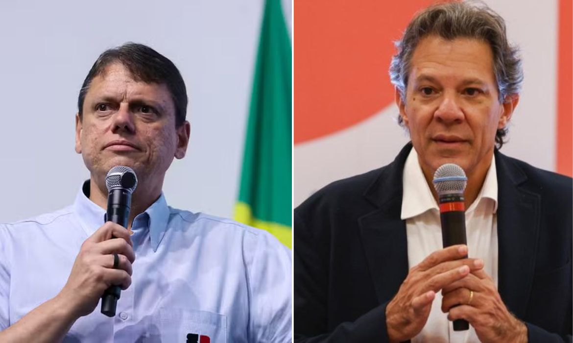 Tarcísio e Haddad lideram corrida ao Palácio dos Bandeirantes